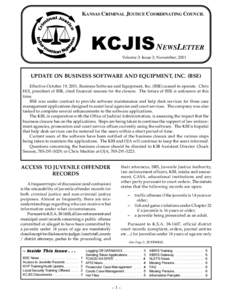 Law / Kansas Bureau of Investigation / Criminal Justice Information Services Division / Computerized Criminal History / National Crime Information Center / Federal Bureau of Investigation / Juvenile court / Expungement / Kansas Juvenile Justice Authority / Criminal records / Law enforcement / Government