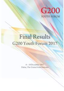 1  Final Results G200 Youth Forum – 10 December 2017