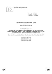 Sustainability / Eco-innovation / Environmental social science / Innovation / Etap / Europe / Environmental technology / Environmental regulation of small and medium enterprises / Eco-costs value ratio / Environment / Environmentalism / Earth