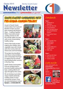 Comms 1st October 2015 Newsletter