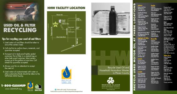 Hazardous waste / Household Hazardous Waste / Waste Management /  Inc / Municipal solid waste / Medical waste / Waste container / Placer County /  California / Recycling / Waste management / Waste / Environment / Pollution