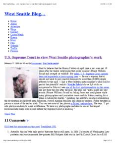 West Seattle Blog… » U.S. Supreme Court to view West Seattle photographer’s work