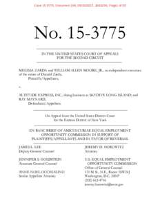 Case, Document 296, , , Page1 of 33  NoIN THE UNITED STATES COURT OF APPEALS FOR THE SECOND CIRCUIT MELISSA ZARDA and WILLIAM ALLEN MOORE, JR., co-independent executors