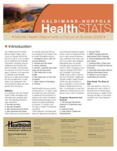 HALDIMAND-NORFOLK  HealthSTATS n