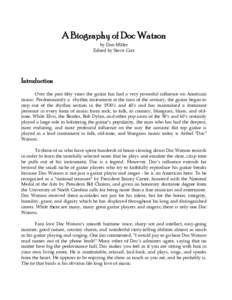 Microsoft Word - A Biography of Doc Watson.doc