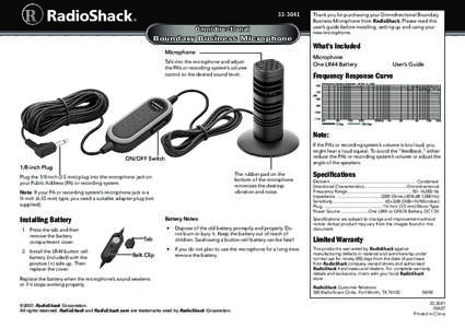 [removed]Omnidirectional Boundar y Business Microphone Microphone Talk into the microphone and adjust