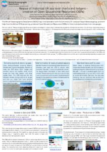 www.historicsealevel.wordpress.com  Rescue of historical UK sea level charts and ledgers – creation of Open Educational Resources (OERs) Lesley Rickards, British Oceanographic Data Centre,  (UK) Elizabeth