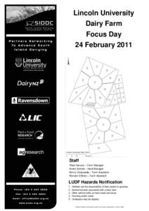 Lincoln University Dairy Farm Focus Day 24 FebruaryStaff