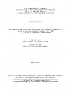 U.S. DEPARTMENT OF COMMERCE NATIONAL OCEANIC AND ATMOSPHERIC ADMINISTRATION NATIONAL WEATHER SERVICE NATIONAL CENTERS FOR ENVIRONMENTAL PREDICTION  OFFICE NOTE 415b