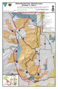 Wolford Mountain Area - Winter Recreation December 15 - April 15 L  Any route without a sign indicating it is open to motorized use is closed. Using trails or areas