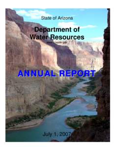 State of Arizona  Department of Water Resources www.azwater.gov