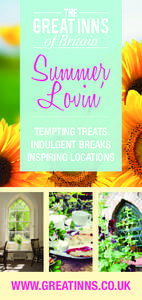 Summer Lovin’ TEMPTING TREATS