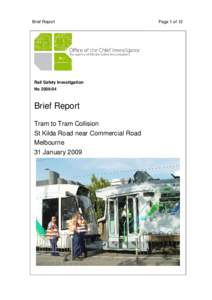 Brief Report  Rail Safety Investigation No[removed]Brief Report