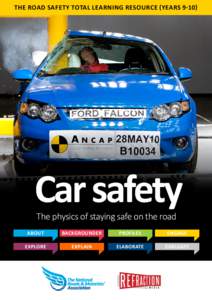 THE ROAD SAFETY TOTAL LEARNING RESOURCE (YEARS[removed]Car safety The physics of staying safe on the road ABOUT