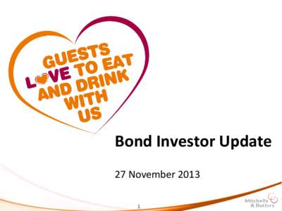 Bond Investor Update 27 November Financial Review Tim Jones