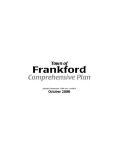2008 Town of Frankford Comprehensive Plan (text only)