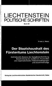 LIECHTENSTEIN  POLITISCHE SCHRIFTEN Band 24  Franz J. Heeb