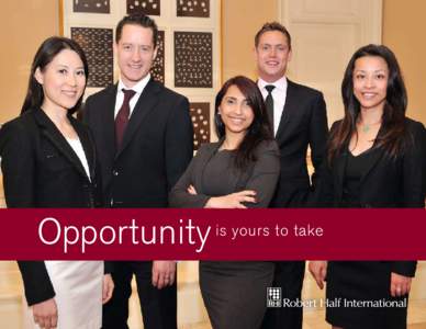 Opportunity  is yours to take Robert Half is …