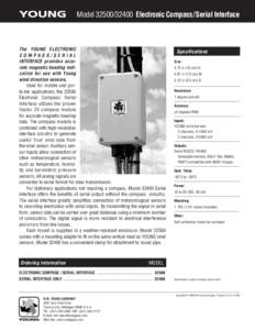 ModelElectronic Compass/Serial Interface  The YOUNG ELECTRONIC COMPASS/SERIAL INTERFACE provides accurate magnetic heading indication for use with Young wind direction sensors.