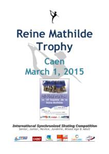 Reine Mathilde Trophy Caen March 1, 2015  IIn