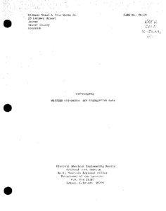 Pueblo /  Colorado / Denver / Denver metropolitan area / American Bridge Company / Colorado Fuel and Iron / Larimer / Geography of Colorado / Colorado / Geography of the United States