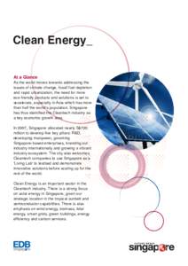 Low-carbon economy / Energy economics / Technology / Renewable energy / Technological change / Clean technology / Ministry of Trade and Industry / Sustainable energy / Earth / Statutory boards of the Singapore Government / Environmental technology / Environment