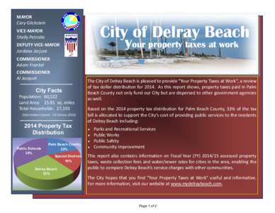 MAYOR Cary Glickstein City of Delray Beach  VICE-MAYOR