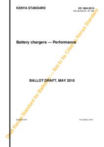 KENYA STANDARD  rd KS 1864:2010