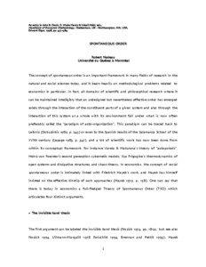 An entry in John B. Davis, D. Wade Hands & Uskali Mäki, eds., Handbook of Economic Methodology, Cheltenham, UK - Northampton, MA, USA, Edward Elgar, 1998, pp[removed].