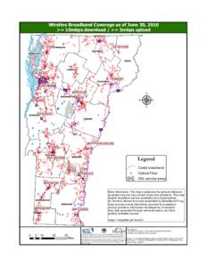 Wireline Broadband Coverage as of June 30, 2010 >= 10mbps download / >= 3mbps upload NEWPORT ISLAND POND