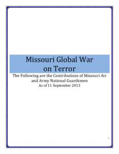 Missouri Global War                    on Terror