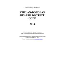 Updated Through MarchCHELAN-DOUGLAS HEALTH DISTRICT CODE 2014