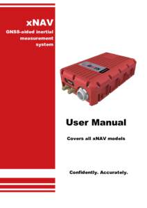 xNAV xF GNSS-aided inertial measurement system