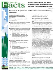 Area Source Rule for Paint Stripping and Miscellaneous Surface Coating Operations, Appendix C