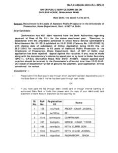 States and territories of India / New Delhi / Delhi / Shahjahan Road / Dholpur House / Government / Union Public Service Commission / Public administration