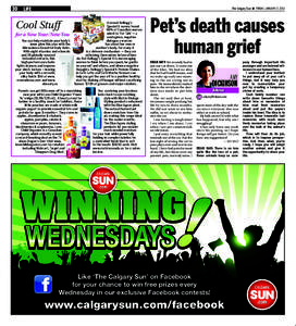 30  LIFE The Calgary Sun n FRIDAY, JANUARY 17, 2014