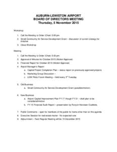 Parliamentary procedure / Agenda / Adjournment / Minutes / Meeting / Motion / Lewiston /  Maine