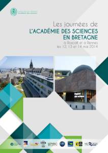 Les journées de L’Académie des sciences en Bretagne à Roscoff et à Rennes les 12, 13 et 14 mai 2014