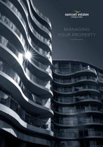 MANAGING YOUR PROPERTY MANAGING YOUR PROPERTY	  1