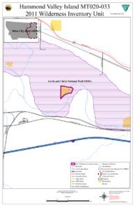 Hammond Valley Island MT020[removed]Wilderness Inventory Unit November 20, 2012  MCDANIEL LN