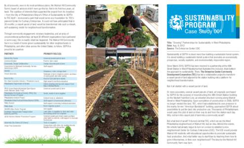 SEPTA / Market–Frankford Line / West Philadelphia / Walnut Hill / Philadelphia / Community-supported agriculture / Transportation in the United States / Agriculture / Pennsylvania