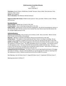 SDLN Executive Committee Minutes[removed]:00-11:00 AM CT Attendance: Warren Wilson, Ethelle Bean, Ronelle Thompson, Nancy Sabbe, Daria Bossman, Patty Andersen, Elvita Landau Absent: Sam Gingerich