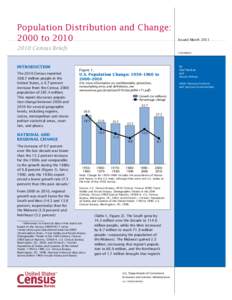 Population Distribution and Change: 2000 to 2010 Issued March[removed]Census Briefs