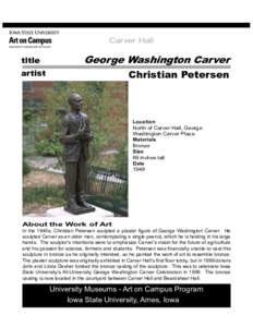 Carver Hall  title George Washington Carver