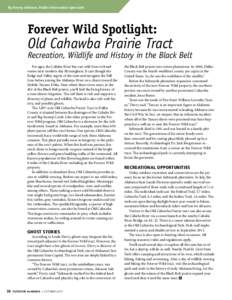 By Kenny Johnson, Public Information Specialist  Forever Wild Spotlight: Old Cahawba Prairie Tract
