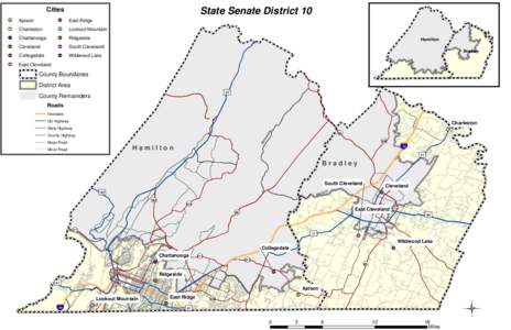 Cities  State Senate District 10 Apison
