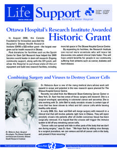 The Ottawa Hospital / Cancer research / Prostate cancer / John Cameron Bell / Medicine / Cancer organizations / Ottawa Hospital Research Institute