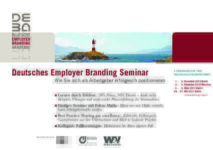 Deutsches Employer Branding Seminar – Wie Sie sich als Arbeitgeber erfolgreich positionieren
