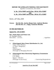 Jindal Steel and Power / Raigarh / Nalwa / Chhattisgarh / The Electricity Act / Kharsia / Naveen Jindal / States and territories of India / Hisar / Haryana