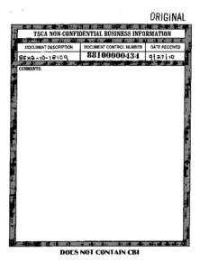 8EHQ-10-18109A  TSCA 8(e) Notice